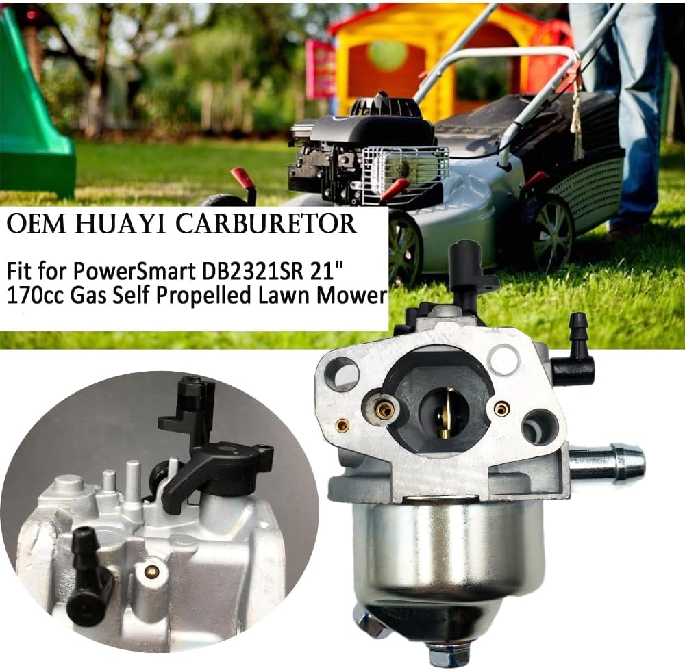 Carburetor for 170cc Gas Self Propelled Lawn Mower V453664