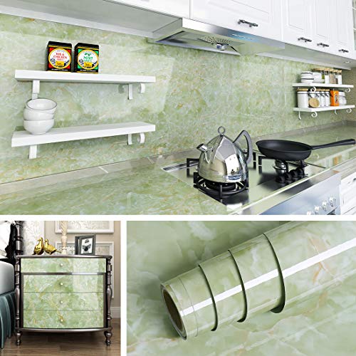 Green Marble Contact Paper 15.8x78.8 Q280433