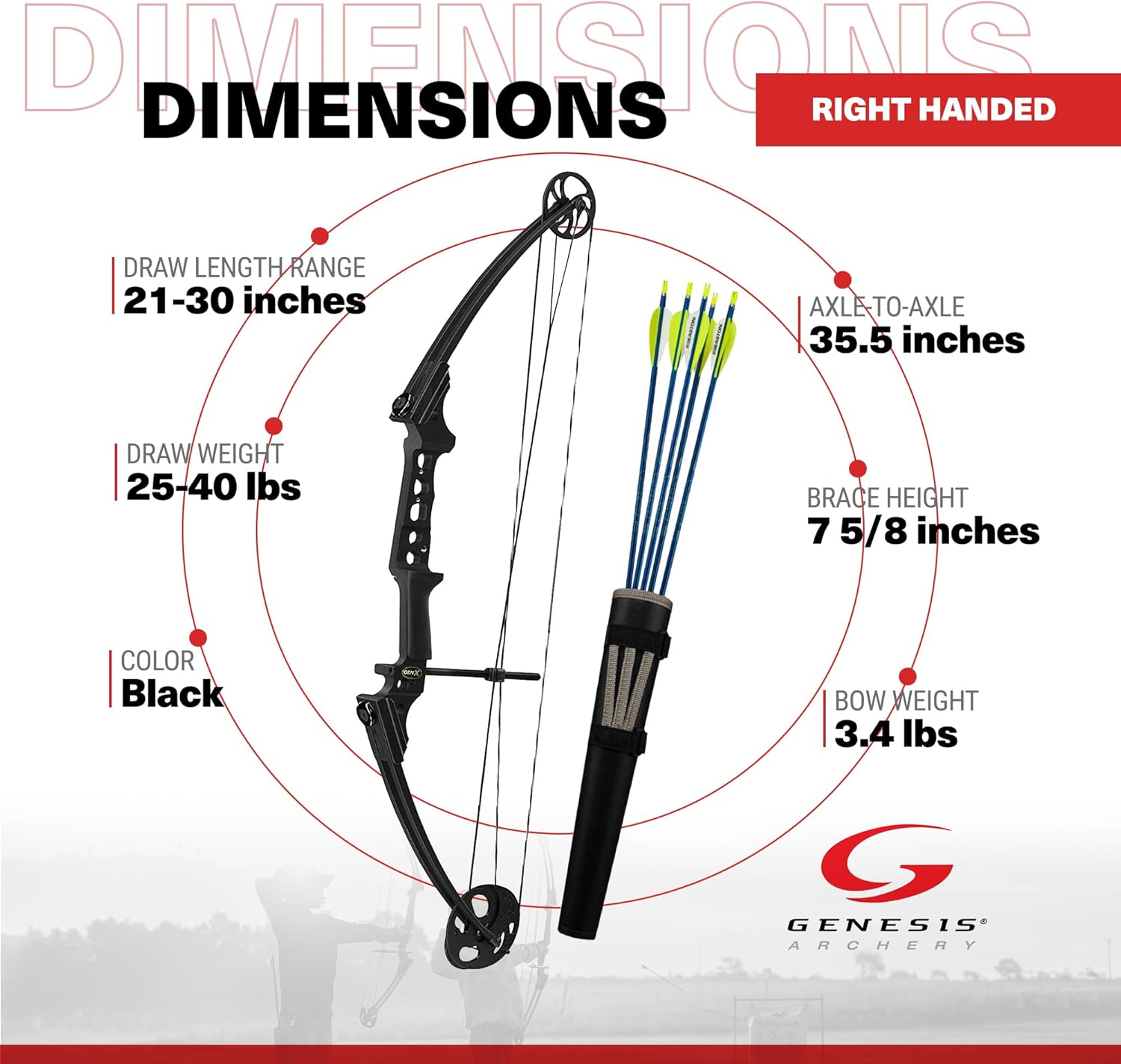 Black Compound Bow W27430