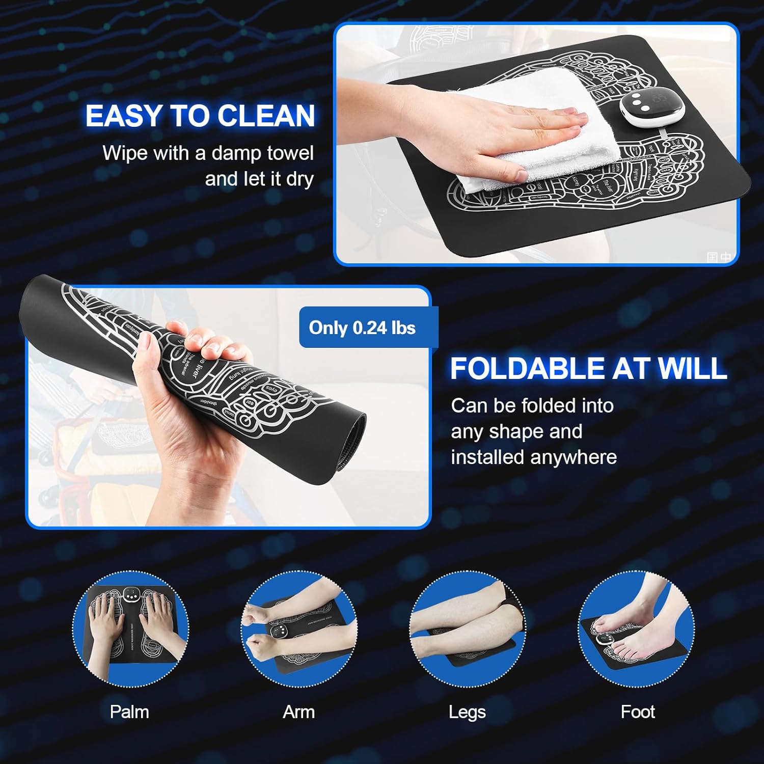Foot Massager Mat with 15 Modes A6155