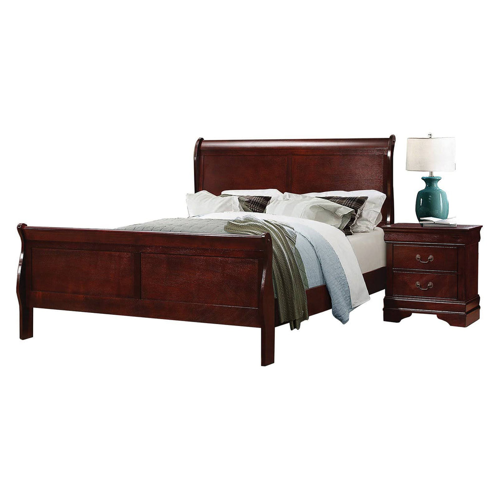 Cherry Full Sleigh Bed A22149