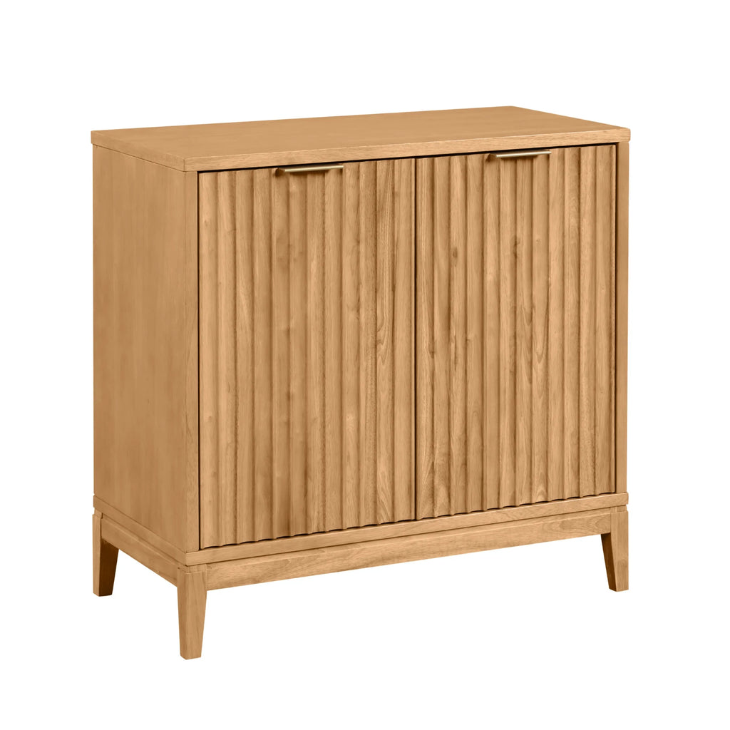 Natural Brown Sideboard with Fluted Doors Q3974