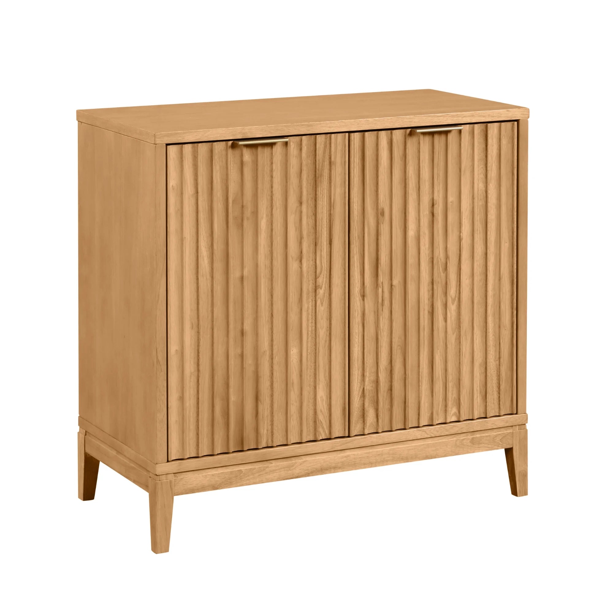 Natural Brown Sideboard with Fluted Doors Q3974