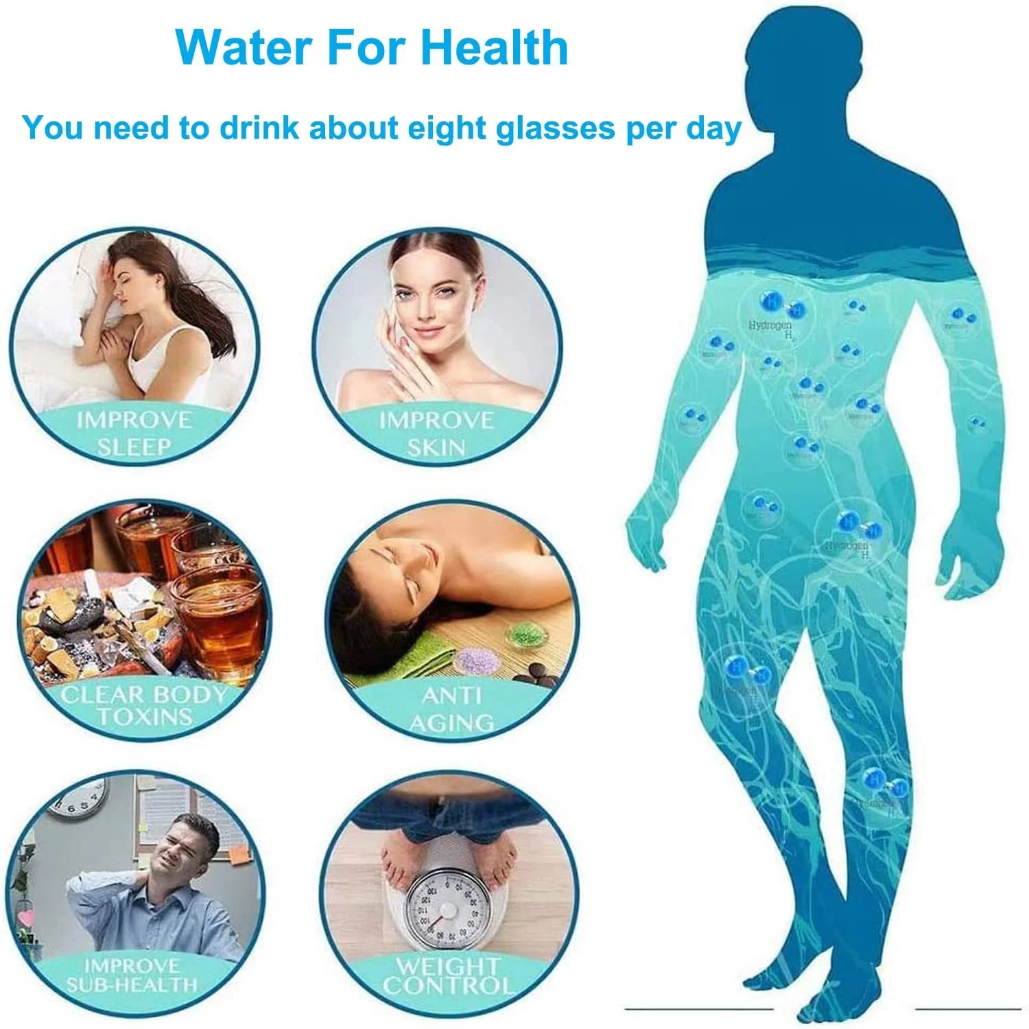 Hydrogen Water Bottle G74895