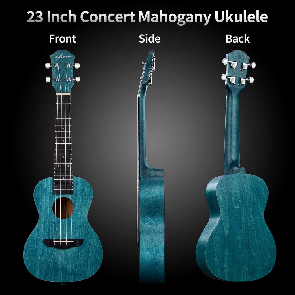 Blue Mahogany Concert Ukulele B3179