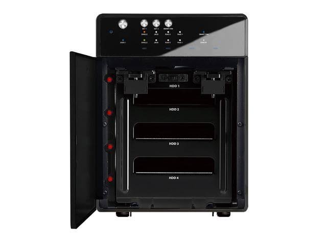 4 Bay 3.5 SATA Hard Drive Enclosure with USB 3.1 Hub A617635