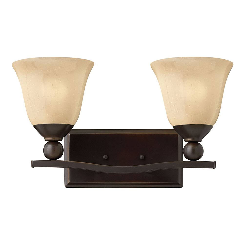 Brushed Nickel 2 Light Bath F8941
