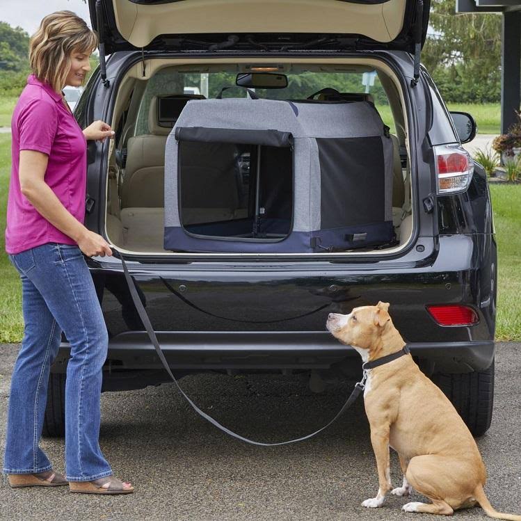 Gray Medium Dog Tent Crate J746780