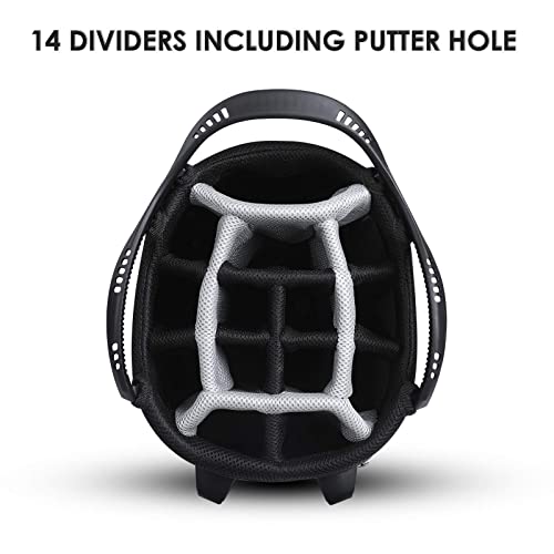 14 Way Top Dividers Golf Stand Bag with Dual Strap and 8 Pockets G497