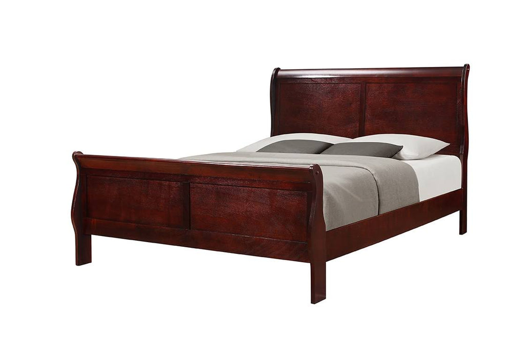 Cherry Full Sleigh Bed A22149