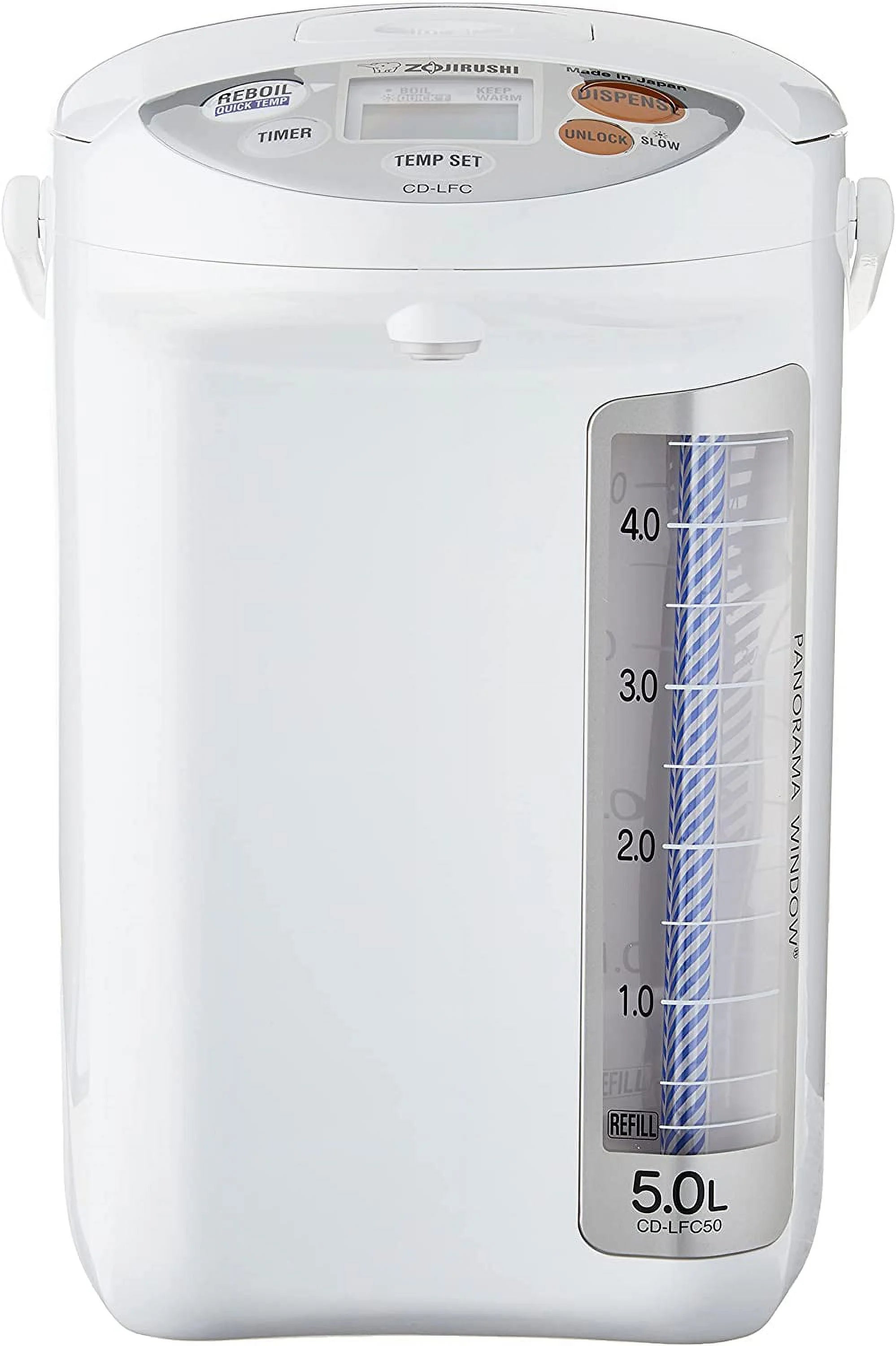 White 169 oz 5.0 L Water Boiler and Warmer R9715