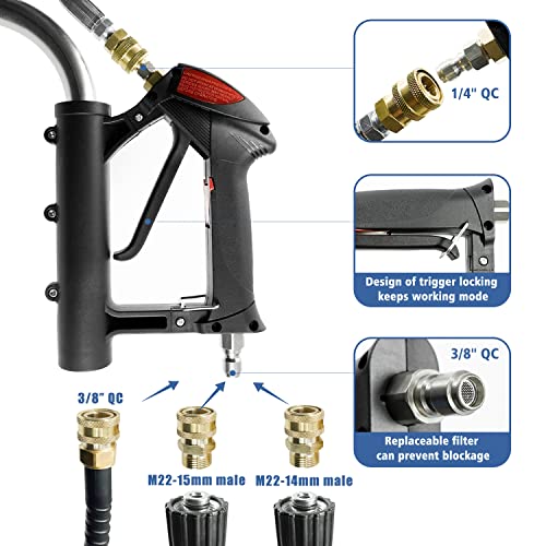 14 Inch Black Pressure Washer Surface Cleaner with 4 Wheels L800