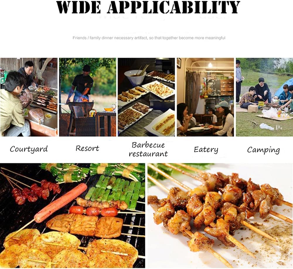 46 Inch Stainless Steel BBQ Charcoal Spit Rotating Grill Roaster D536