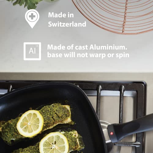 8 Inch Nonstick Diamond Coated Aluminum Frying Pan with Lid D672431