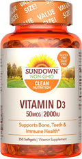 Vitamin D3 2000 IU 350 Softgels E519705