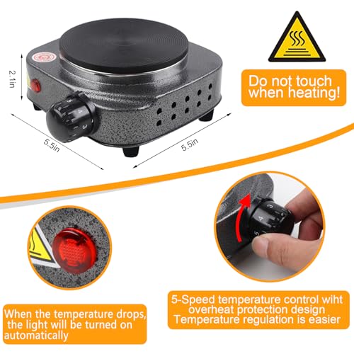 Candle Making Kit with Hot Plate, 5lb Soy Wax, Cotton Wicks, Thermometer P21041