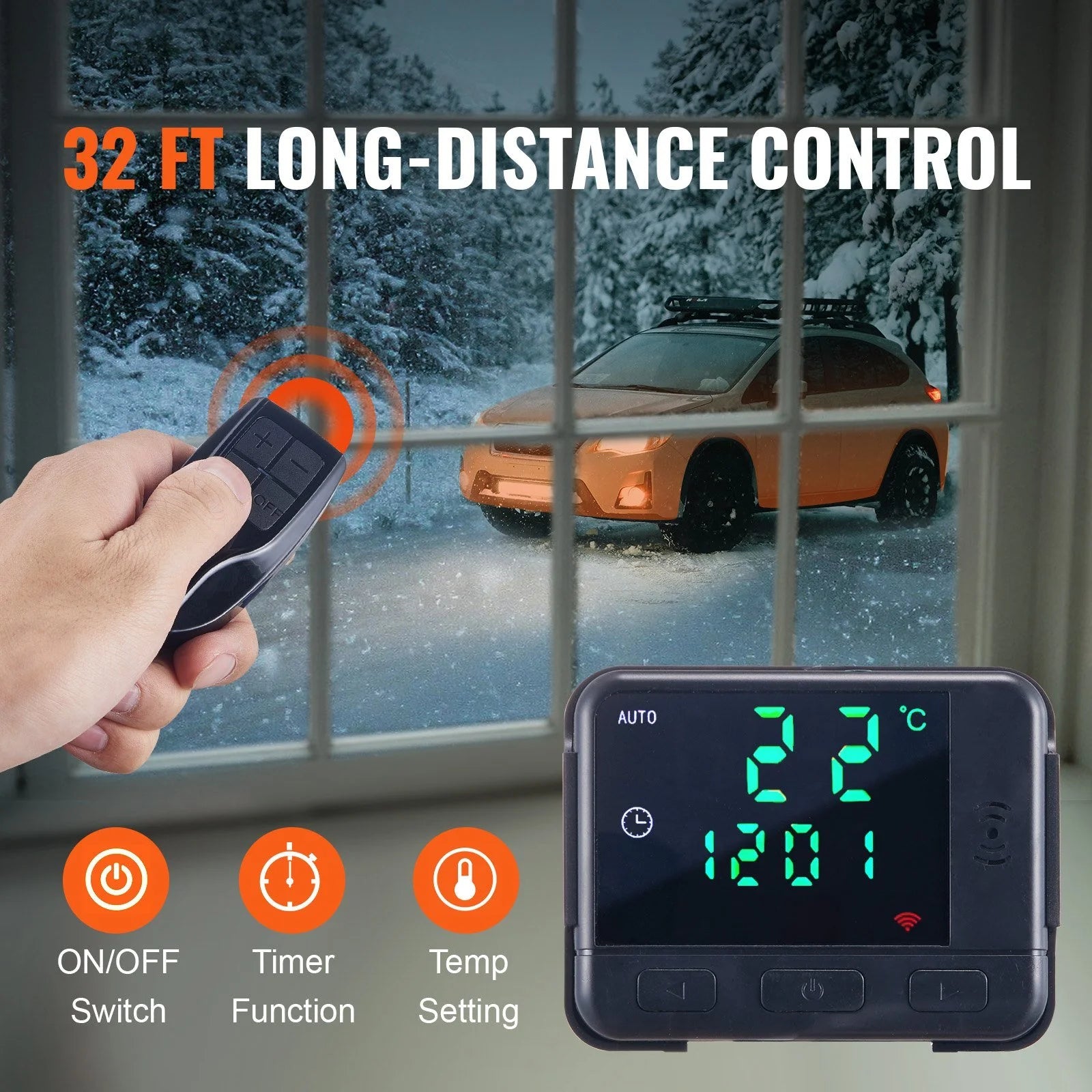 12V 5KW Diesel Air Heater with Remote Control and LCD N78861