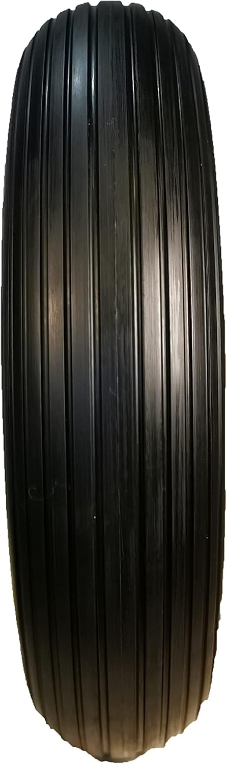2 Pcs Flat Free Tire with Steel Rim V786684