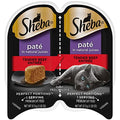 Paté Wet Cat Food Trays, 24 Count, 48 Servings, Tender Whitefish and Tuna Entrée, Twin-Pack Trays B8608