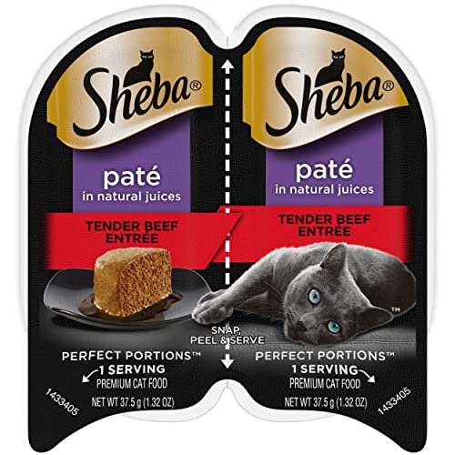 Paté Wet Cat Food Trays, 24 Count, 48 Servings, Tender Whitefish and Tuna Entrée, Twin-Pack Trays B8608