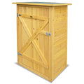 71" Wooden Outdoor Storage Shed with Adjustable Shelves S563