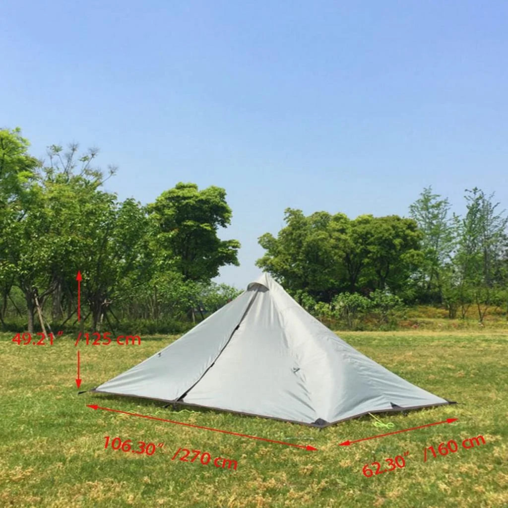 Gray White Waterproof Camping Tent Z737