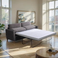 Queen Size Velvet Pull Out Sofa Bed with Foam Mattress P5381