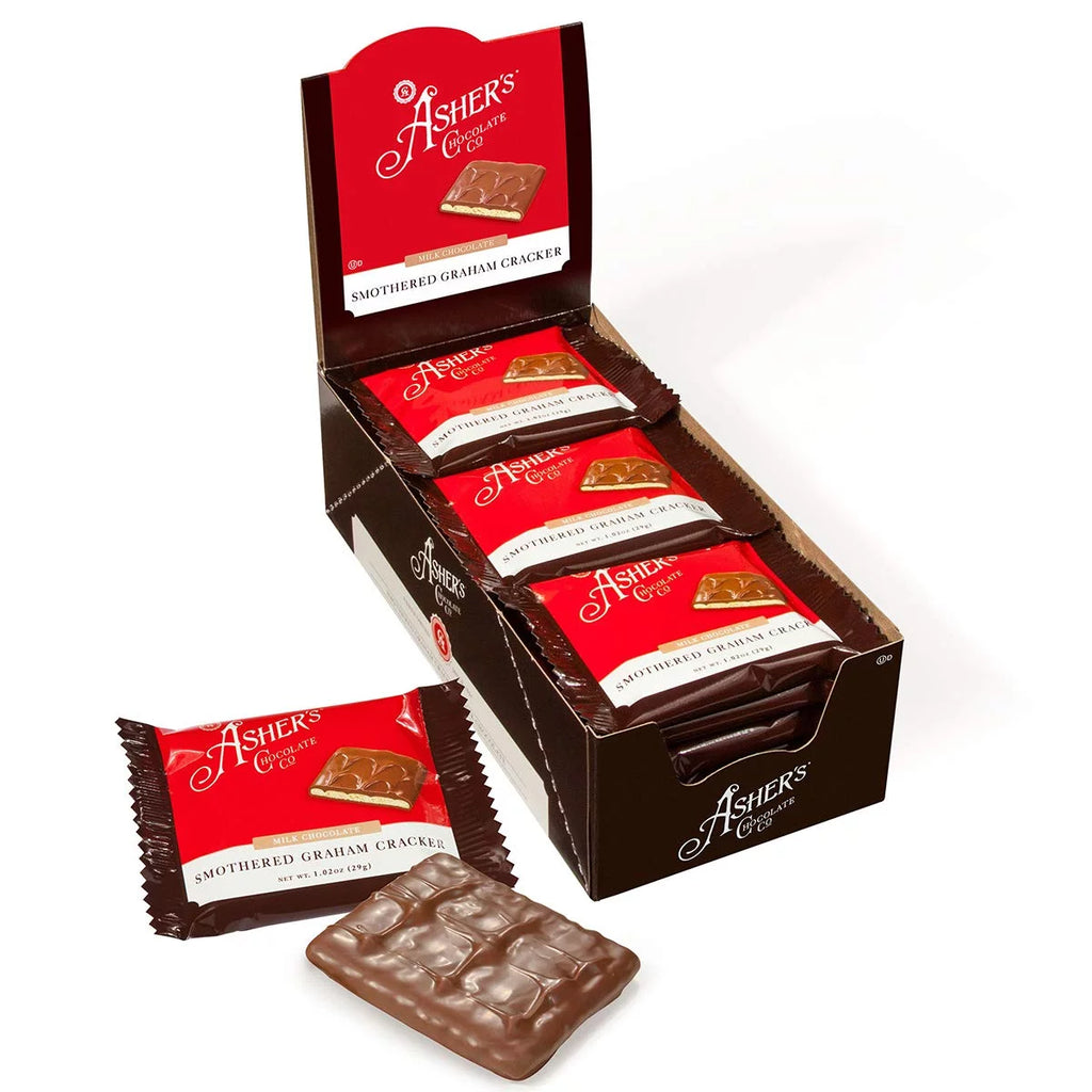 18 Count Milk Chocolate Covered Graham Crackers E215
