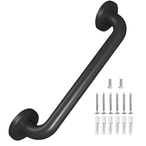 Matte Black Metal Stair Handrail 12 Inch 1 Pack M136585
