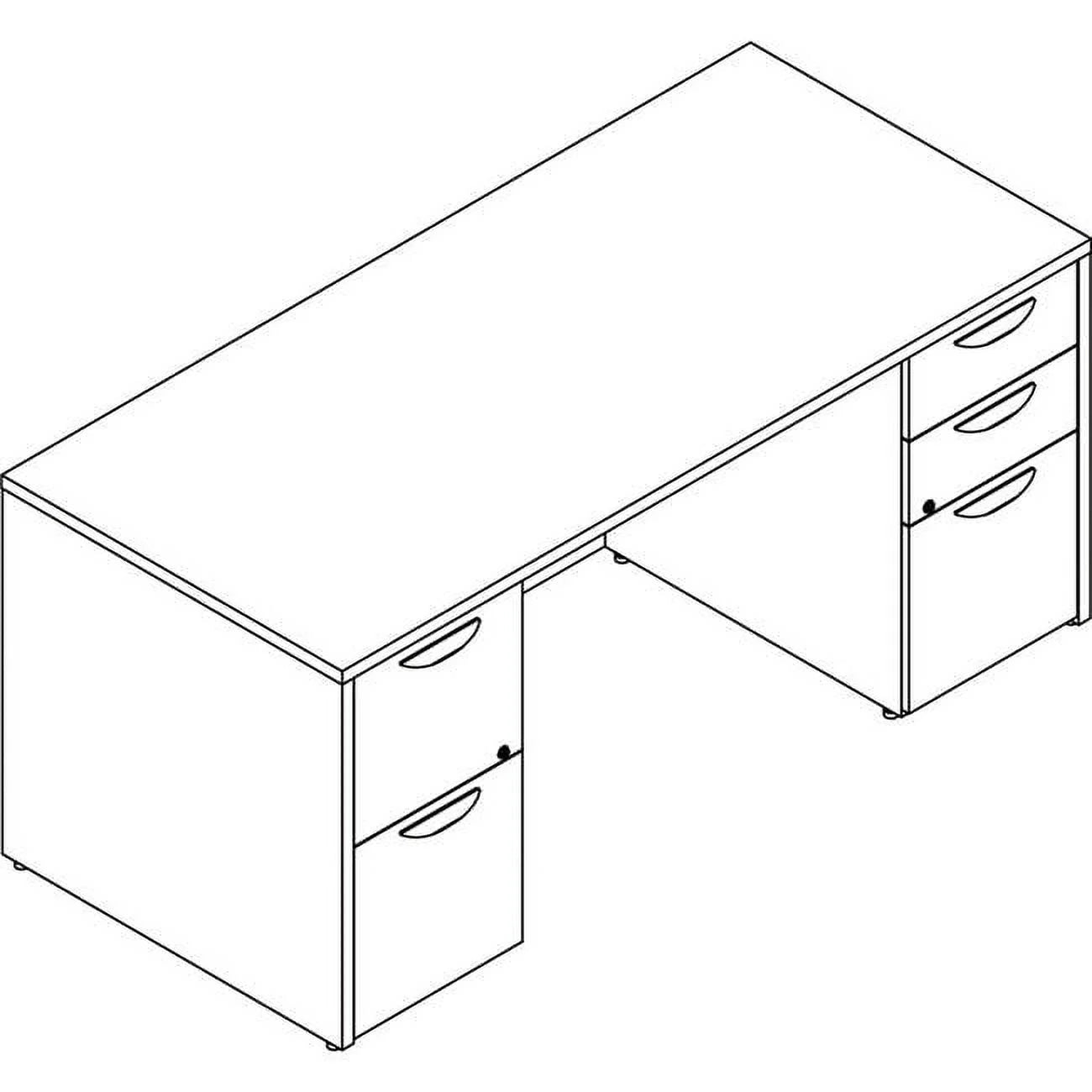 Gray Elm Laminate Desk Unit T276295