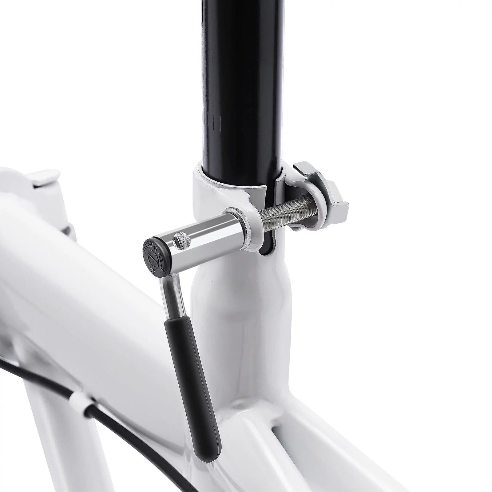White 20 Inch 7 Speed Folding Bicycle U63288