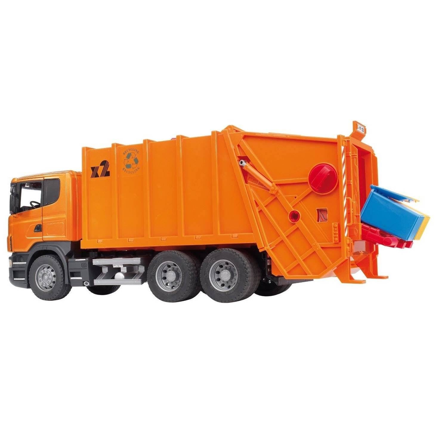 Orange Garbage Truck D29218