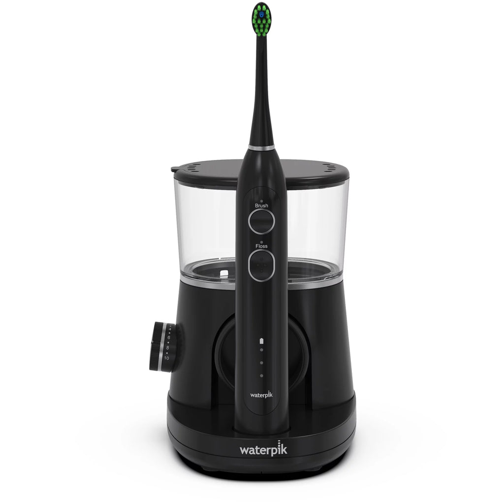 Black Electric Toothbrush and Water Flosser Combo M384