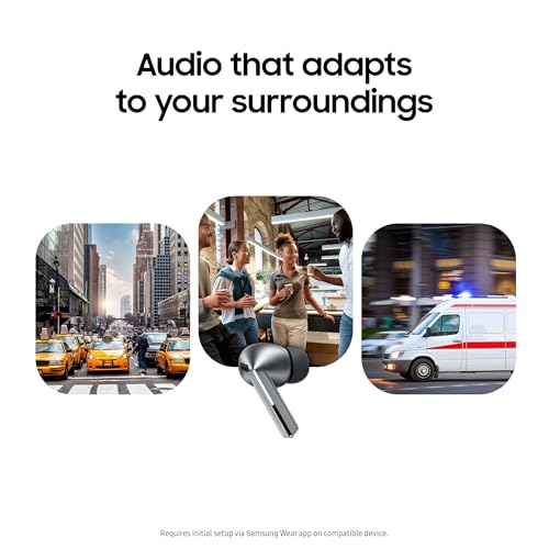Silver Noise Cancelling Bluetooth Earbuds V44445