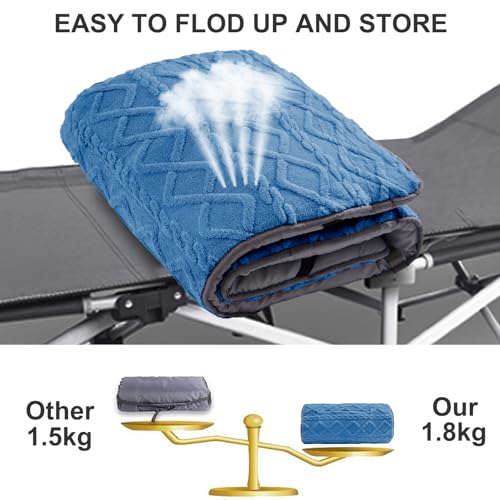 Thick Camping Cot Mattress with Elastic Straps (75" x 28") Q572