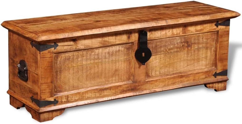 Solid Wood Storage Chest 43.3" x 13.8" x 15.7" U599
