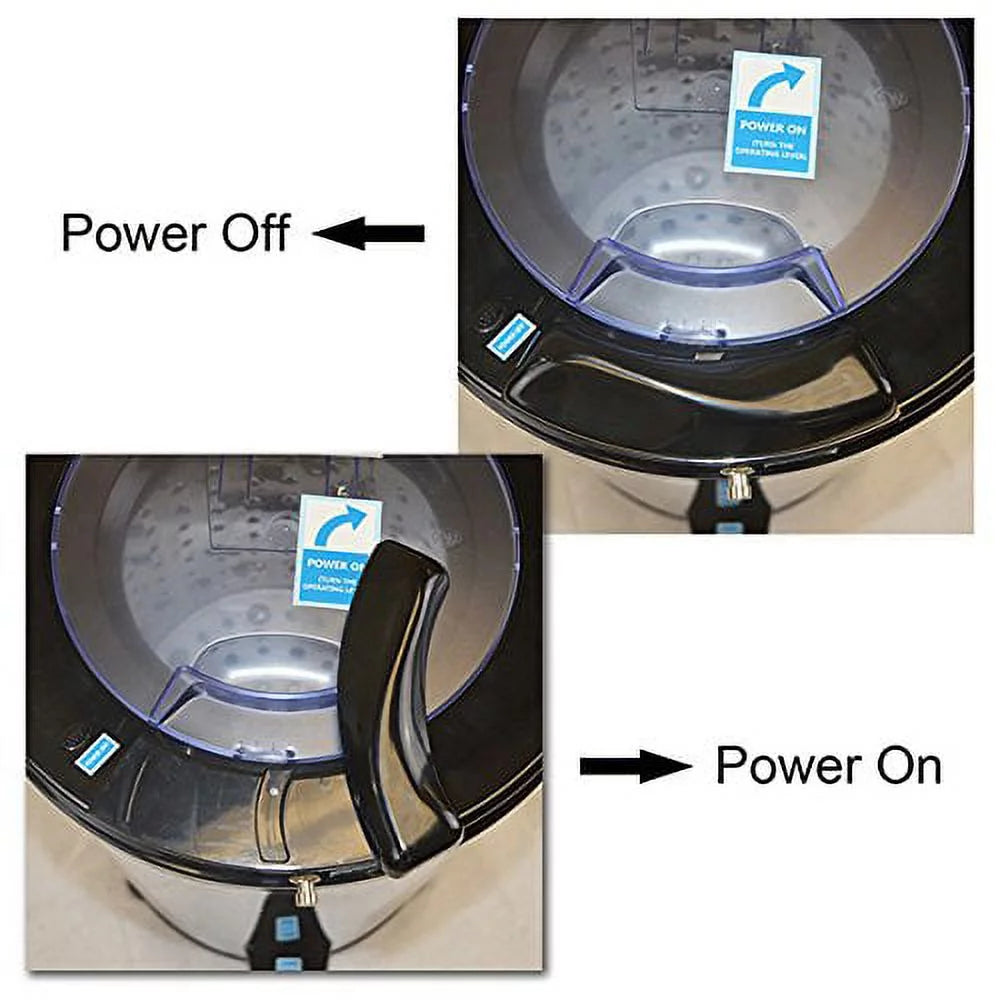 22lbs Portable Spin Dryer, Stainless Steel V841