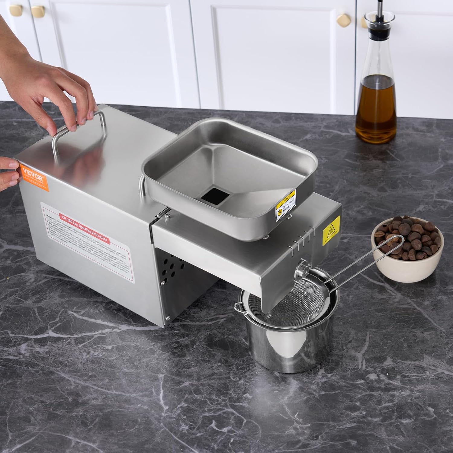 700W Stainless Steel Electric Oil Press Machine N166