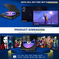 Portable CD Player with HDMI and AV output ports A9819