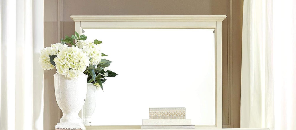 8 Drawer White Linen Solid Wood Dresser D75923
