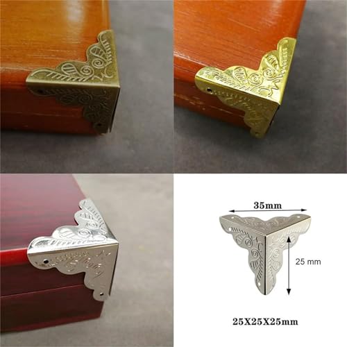 100PCS Stair Dust Corners for Wooden Steps Antique R5329
