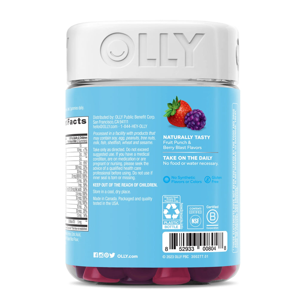 Kids Multivitamin Probiotic Gummy, Berry, 100 Ct K7613