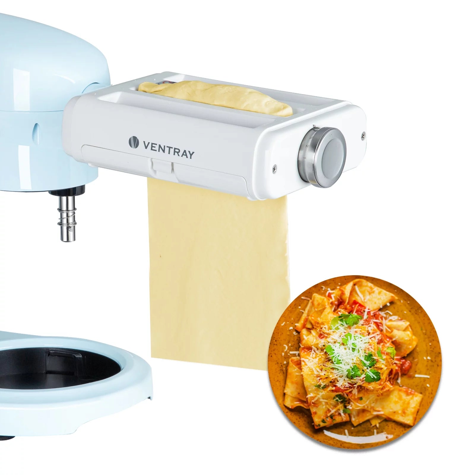 3 in 1 Pasta Maker Attachment for KitchenAid Stand Mixers with Cleaning Brush U508150