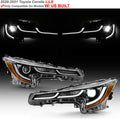 Black LED Projector Headlights Set Left+Right F354