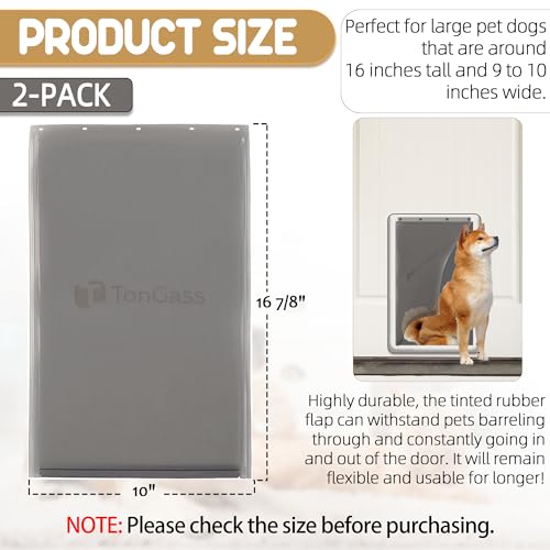 Large 16 7/8" x 10" Pet Door Flap with Magnetic Closure B944