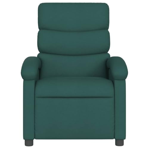 Dark Green Fabric Recliner Chair with Manual Adjustment G580