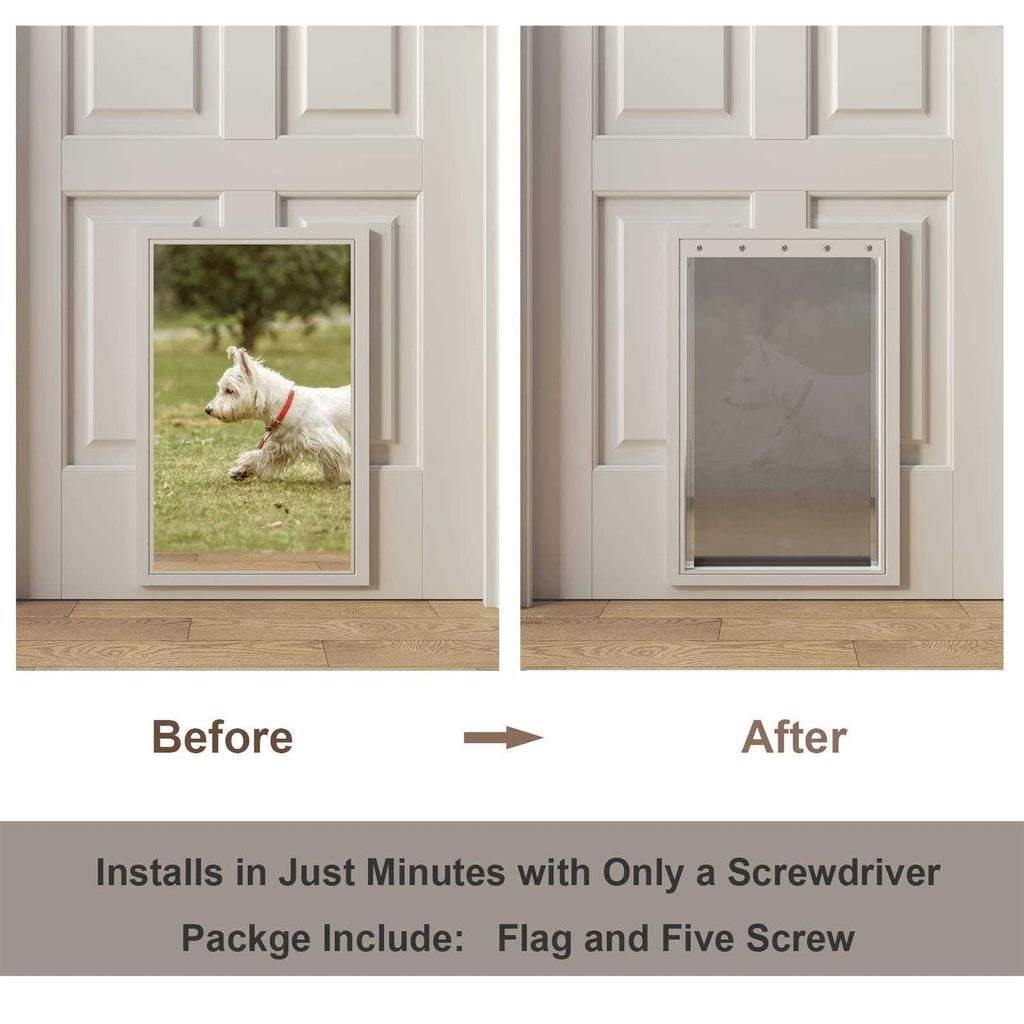 Large Dog Door Replacement Flaps with Screws D8403