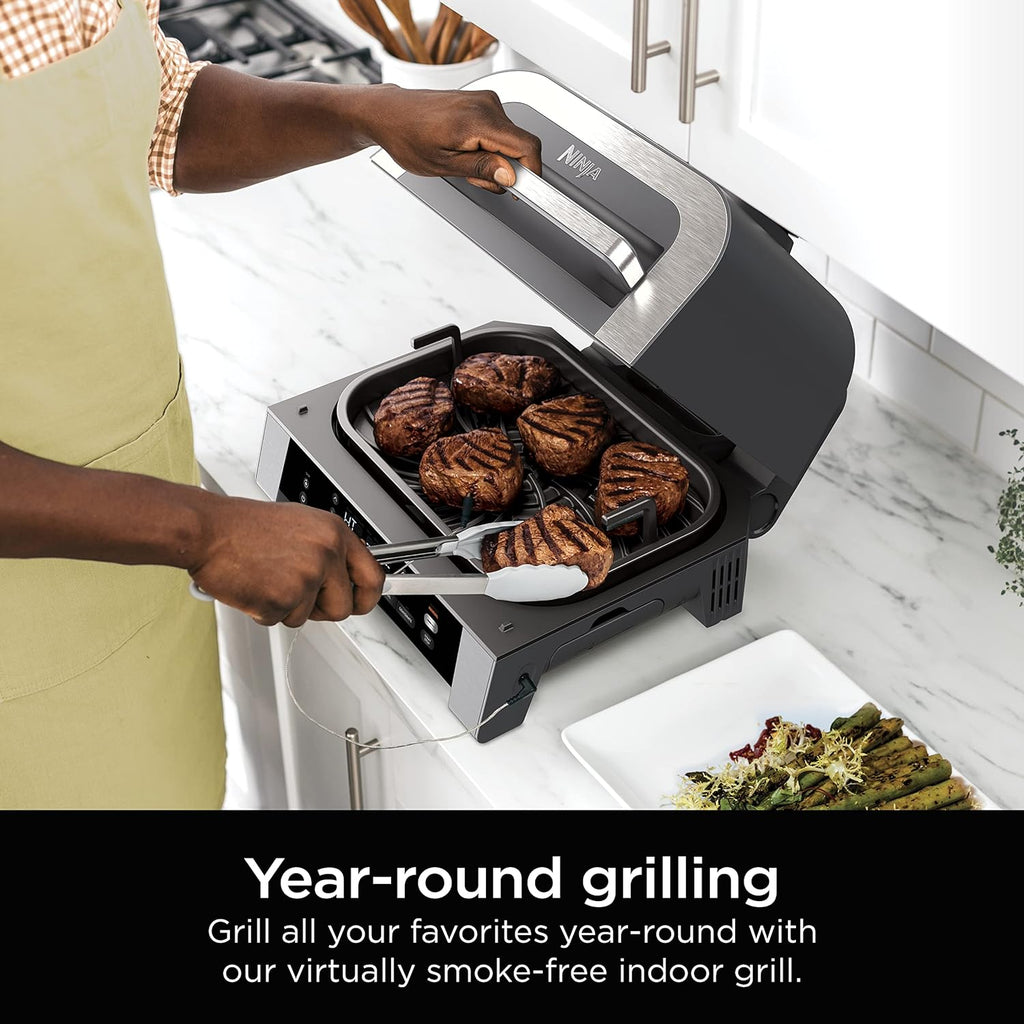 Black Indoor Grill with Air Fry P745