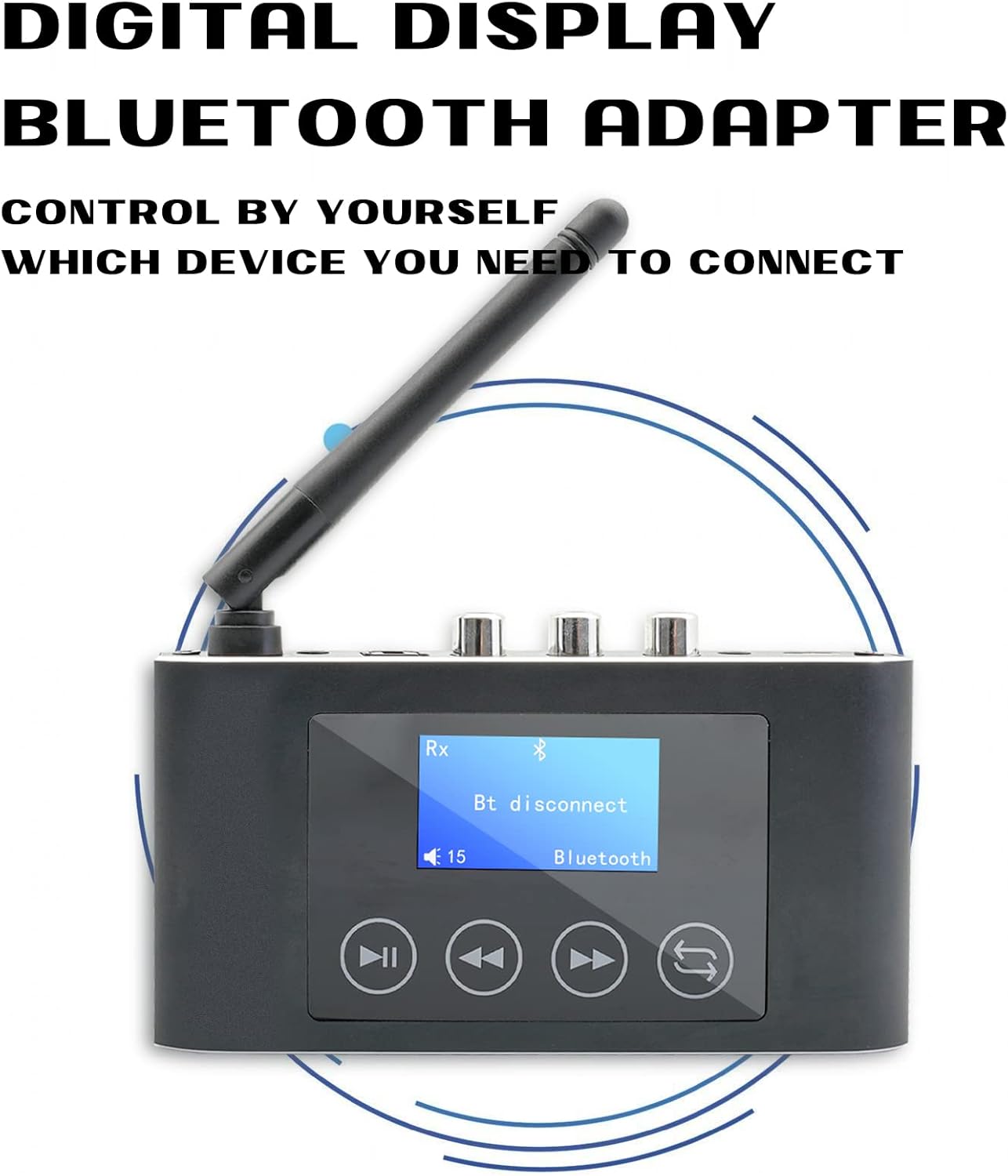 Bluetooth 5.1 Audio Transmitter Receiver Pack of 2 W4074