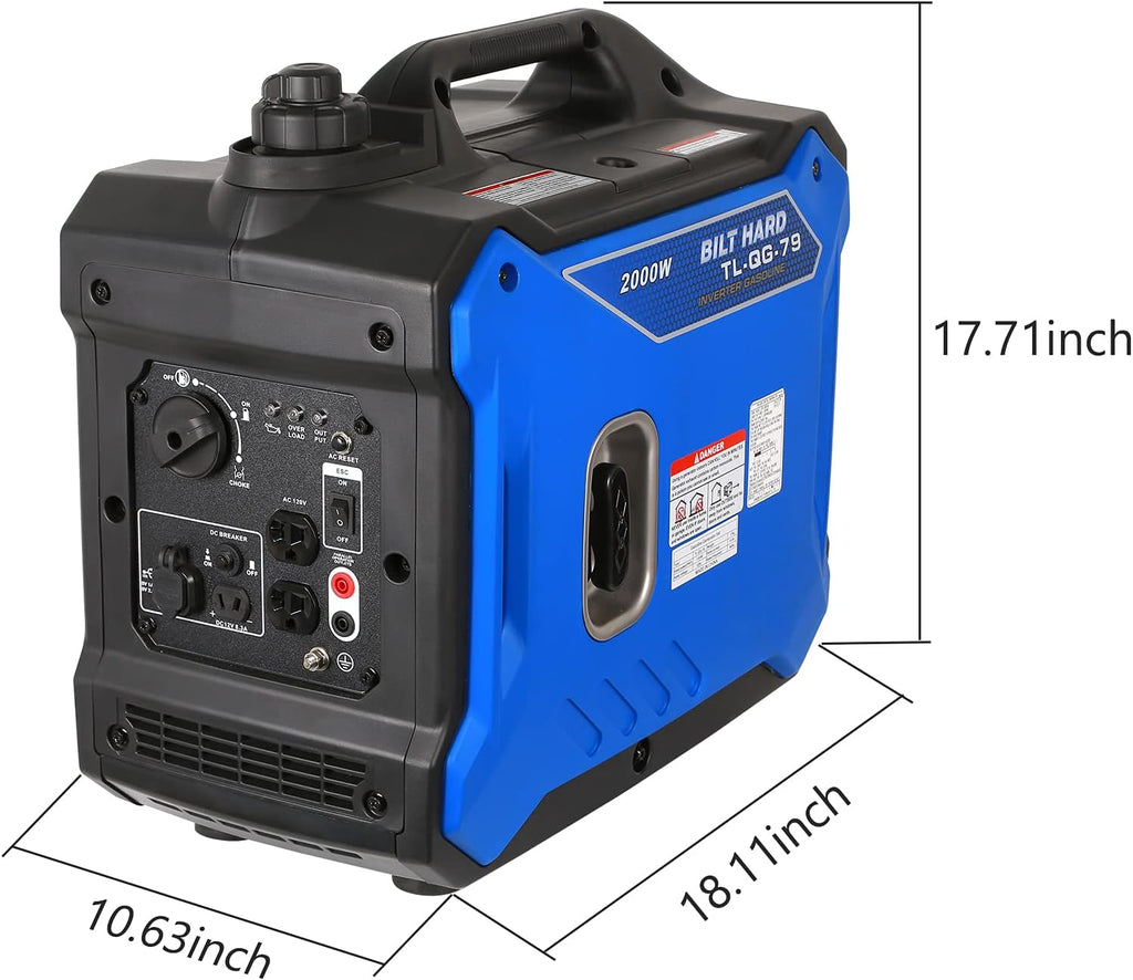 Portable Inverter Generator 2000 Watt Gas Powered G1980